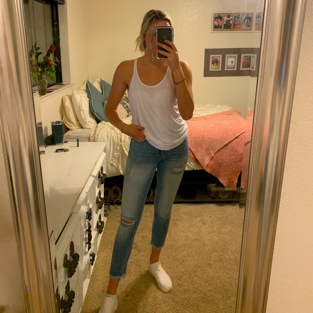 Victoria’s Secret, white tank